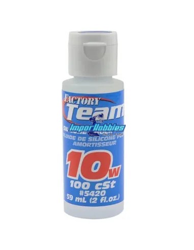 Silicone pour amortisseur 10wt / 100Cps 59Ml. Team Associated AS5420 - Silicones Team Associated