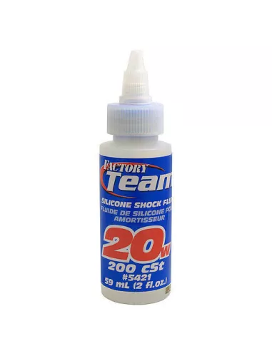 Shock Silicone Oil 20wt / 200cps 59Ml. Team Associated AS5421 - Team associated Silicone Fluids