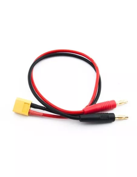 Charge Cable XT60 Male - Banana 4.0mm 14AWG 30Cm Fussion FS-02003 - RC Cables and Accessories