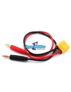 Cable de carga XT90 Macho - Banana 4.0mm 14AWG 30Cm Fussion FS-02005 - Cables y accesorios de carga RC