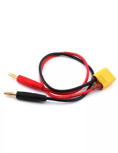 Charge Cable XT90 Male - Banana 4.0mm 14AWG 30Cm Fussion FS-02005 - RC Cables and Accessories