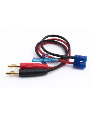 Cable de charge EC3 Mâle - Banane 4.0mm 16AWG 30Cm Fussion FS-02002 - Cables et Accessoires RC