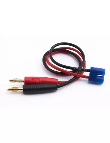 Charge Cable EC3 Male - Banana 4.0mm 16AWG 30Cm FS-02002 - RC Cables and Accessories