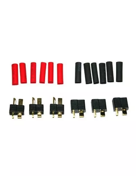 Gold Connector - Deans T Male - Female (3 Pairs) Team Orion ORI40010 - R/C Plugs