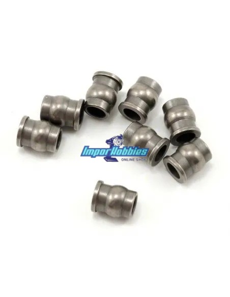 Casquillos suspensión metálicos (8 Uds.) Kyosho RB6 / RT6 / SC6 / ZX-5 / ZX6 / ZX7 LAW39 - Kyosho Lazer ZX-5 - Repuesto y opcion