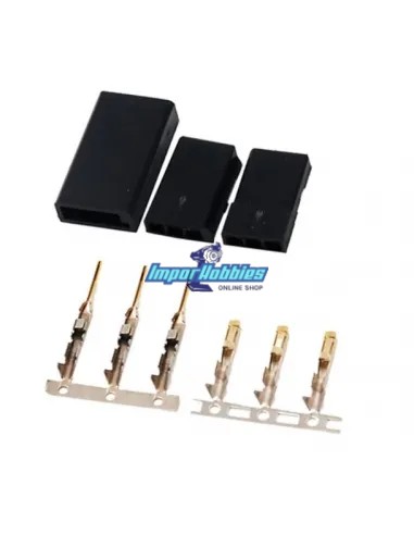 Connecteur Futaba mâle - femelle sans câble Fussion FS-00038 - Connecteurs R/C