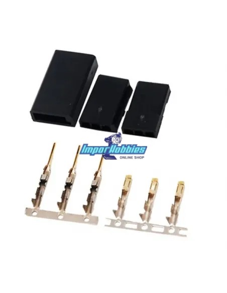 Connecteur Futaba mâle - femelle sans câble Fussion FS-00038 - Connecteurs R/C