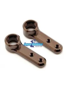 Brazos dirección aluminio - Gun Metal Kyosho Ultima RB6 / RB6.6 / RT6 / SC6 / RB7 UMW702 - Kyosho Ultima RB6 Kit - Repuesto y op