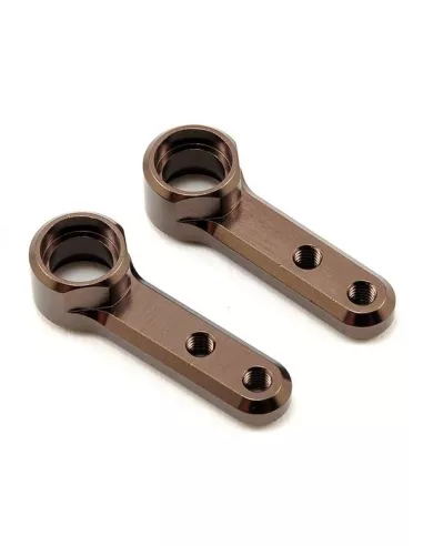 Aluminum Steering Crank Arm Set - Gun Metal Kyosho Ultima RB6 / RB6.6 / RT6 / SC6 / RB7 UMW702 - Kyosho Ultima RB6 Kit - Spare P