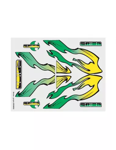 Decal Sheet Smoke Green/Yellow 21x27cm Team Orion ORI59052 - Clearances - Outlet