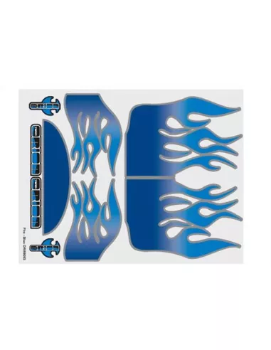 Decal Sheet Fire - Blue 21x27cm Team Orion ORI59053 - Clearances - Outlet