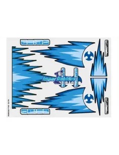 Adhesivos carrocería azules Blitz 21x27cm Team Orion ORI59056 - Liquidaciones - Outlet
