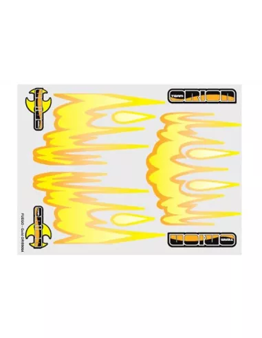 Decal Sheet - Fire Gold 21x27cm Team Orion ORI59064 - Clearances - Outlet