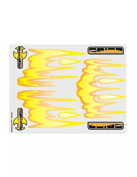Decal Sheet - Fire Gold 21x27cm Team Orion ORI59064 - Clearances - Outlet