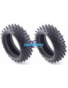 Neumático delantero Mini-Spike Duro azul 1/10 4WD (2 Uds.) Ballistic BBT04 - Liquidaciones - Outlet