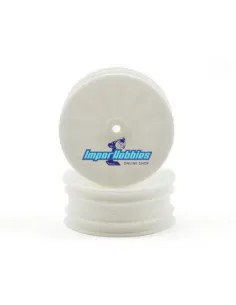Front Wheel - White 56mm 2WD Hex 12mm (2 U.) Kyosho Ultima RB5 / RB6 / RB6.6 / RB7 / RB7.5 / SB Dirt W5029W