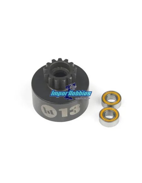 Cloche d'embrayage non ventilée 13T avec roulements 1/8 Buggy Hobbytech HT560223 - Cloches d'embrayage