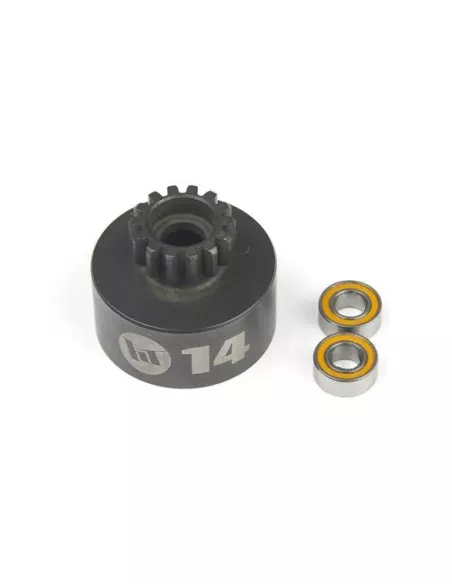 Closed Clutch Bell 14T w/ Bearings 1/8 Buggy Hobbytech HT560224 - Clutch Bells