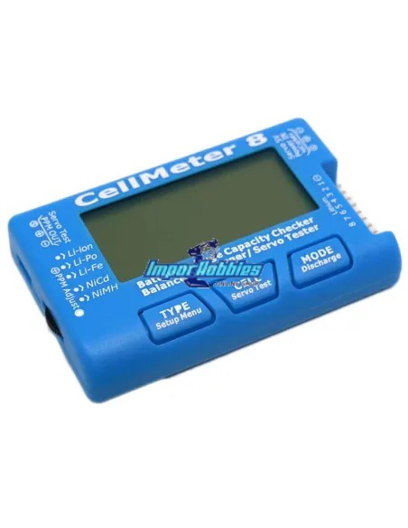 Testeur de servo et batterie LiPo / LiFe / NiMh / NiCd Cellmeter 8 - Testeur de batterie R/C
