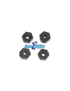 Wheel Hex Hubs Set - Plastic (4 U.) Hobbytech Survolt / Revolt 2.0 / 3.0 REV-165 - Hobbytech Revolt BX10 2.0 / 3.0 / 4.0 - Spare