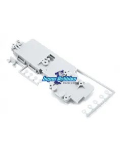 Support de batterie blanc Kyosho Inferno MP9e TKI / TKI4 / Inferno VE IFF003W - Kyosho Inferno MP9e EP Kit - Pièces detachées et