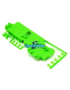Support de batterie vert Kyosho Inferno MP9e TKI / TKI4 / Inferno VE IFF003KG - Kyosho Inferno MP9e EP Kit - Pièces detachées et