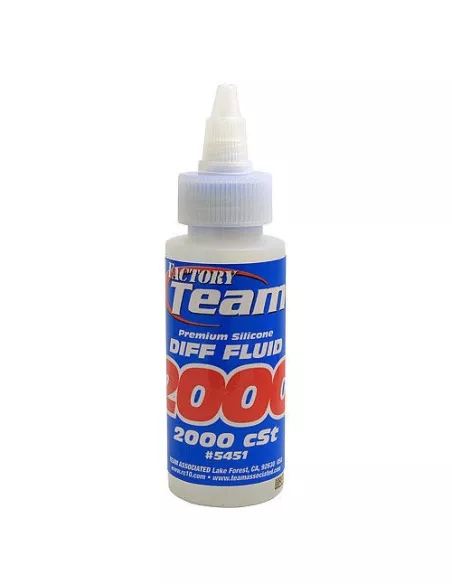 Differential Silicone 2000cps 59Ml. Team Associated AS5451 - Team associated Silicone Fluids