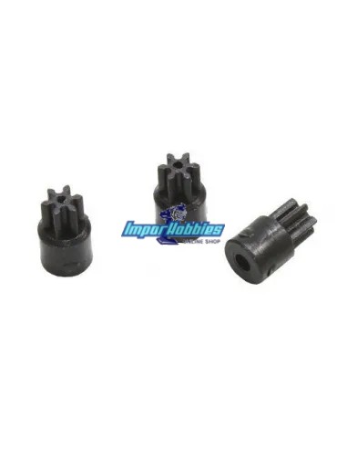 Pignons moteur 6T (3 U.) Kyosho Mini-Z MR-015 / F1 / MR-02 / MR-03 / RWD MZ6BK-06 - Kyosho Mini-Z MR-03 Sports / MR-03 VE - Pièc
