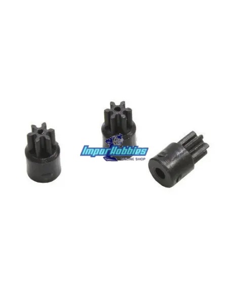 Pignons moteur 6T (3 U.) Kyosho Mini-Z MR-015 / F1 / MR-02 / MR-03 / RWD MZ6BK-06 - Kyosho Mini-Z MR-03 Sports / MR-03 VE - Pièc