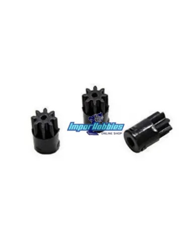 Piñones motor 8T (3 U.) Kyosho Mini-Z MR-015 / F1 / MR-02 / MR-03 / RWD MZ6BK-08 - Kyosho Mini-Z MR-03 Sports / MR-03 VE - Repue