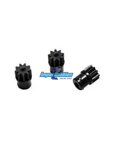 Pignons moteur 9T (3 U.) Kyosho Mini-Z MR-015 / F1 / MR-02 / MR-03 / RWD MZ6BK-09 - Kyosho Mini-Z MR-03 Sports / MR-03 VE - Pièc