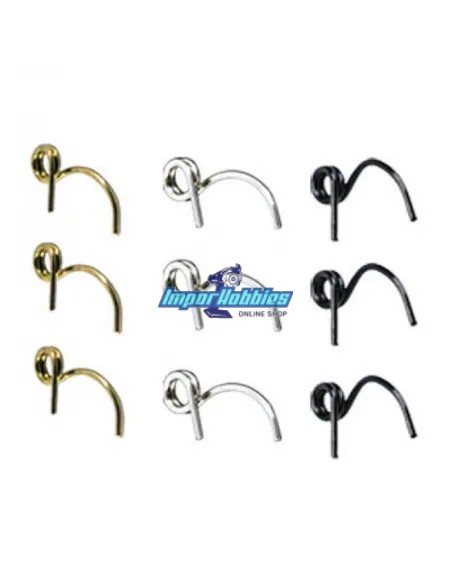 Muelles de embrague 0.9 - 1.0 - 1.1mm (9 Uds.) embrague 3 mazas RS-618 VP-Pro RS-503 - Embragues Escala 1/8 Buggy