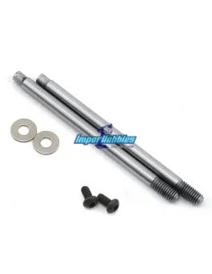 Tiges d'amortisseurs arriere - Chrome V2 3x27.5mm Team Associated B5 / B5M / B6 AS91620 - Team Associated B5 & B5M - Pièces deta