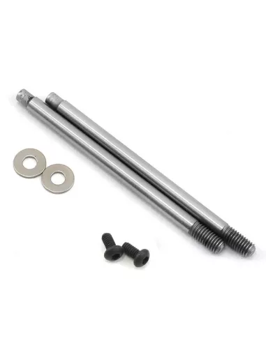 Rear Shock Shaft - Chrome V2 3x27.5mm Team Associated B5 / B5M / B6 AS91620 - Team Associated B5 & B5M - Spare Parts & Option Pa