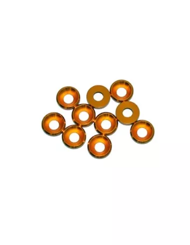 Aluminium Cone Washer - Gold M4 (10 Uds.) Fussion FS-WE008 - Aluminium Washers