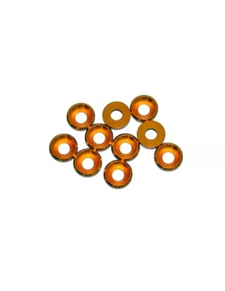 Aluminium Cone Washer - Gold M4 (10 Uds.) Fussion FS-WE008 - Aluminium Washers