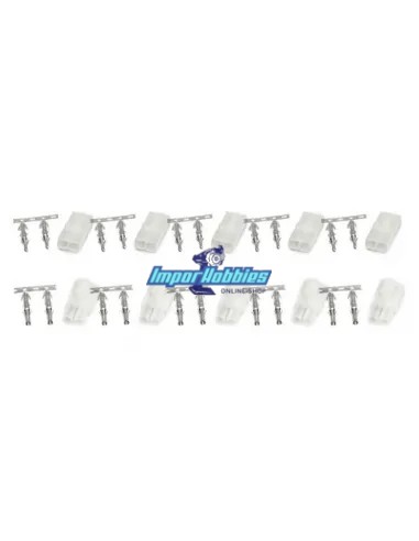 Connecteur de batterie mâle / femelle Tamiya 5 paires Fussion FS-00034 - Connecteurs R/C