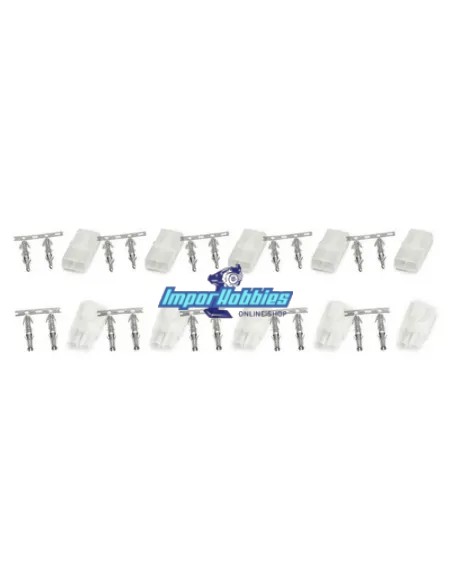 Connecteur de batterie mâle / femelle Tamiya 5 paires Fussion FS-00034 - Connecteurs R/C