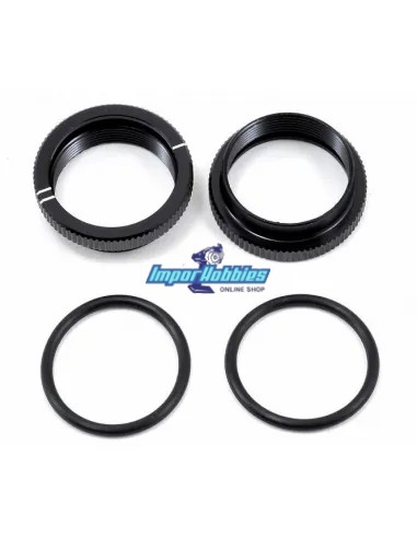 Ajustador roscado amortiguador (2 Uds.) Kyosho Inferno MP9 TKI3 / TKI4 & MP10 IF470-03BK - Kyosho Inferno MP9 TKI2 / TKI3 - Repu