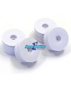 Wheel Set - White Front/Rear (4 U.) Kyosho Mini-Z Buggy MBH002W - Kyosho Mini-Z Buggy - Wheels & Tyres