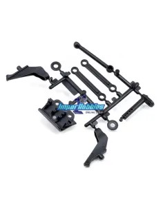 Front Bumper + Wing Stay Kyosho Fazer Kobra / Dirt Hog  / Rage VE / Mad Bug FA204 - Kyosho Rage VE - Spare Parts & Option Parts