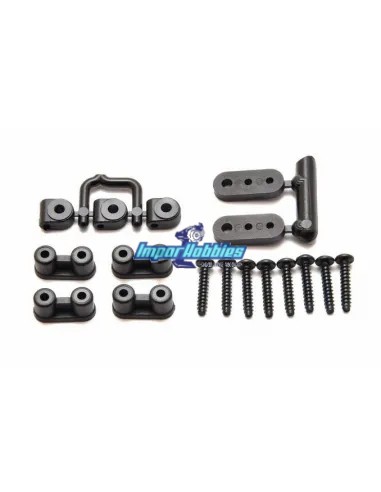 Set montaje servo & varillaje Hobao Hyper 7 TQ / 7.5 / VS / VT 87088 - Hobao Hyper 7 TQ & 7.5 Nitro