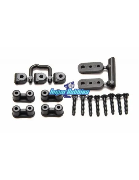 Set montaje servo & varillaje Hobao Hyper 7 TQ / 7.5 / VS / VT 87088 - Hobao Hyper 7 TQ & 7.5 Nitro