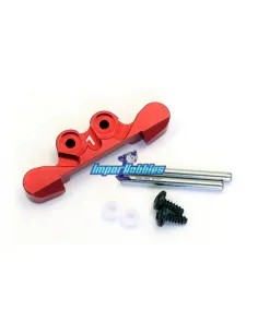 Placa convergencia trasera 1-Deg aluminio roja Kyosho Mini-Z Buggy MBW025R-1 - Kyosho Mini-Z Buggy - Repuesto y Opciones