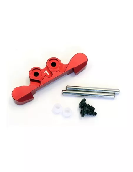 Placa convergencia trasera 1-Deg aluminio roja Kyosho Mini-Z Buggy MBW025R-1 - Kyosho Mini-Z Buggy - Spare Parts & Option Parts