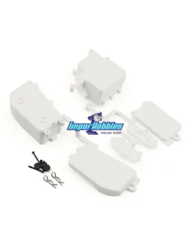 Boitier recepteur et batterie blanc Kyosho Inferno MP9 TKI3 / TKI4 / MP10 / MP10T IFF001W - Kyosho Inferno MP9 TKI2 / TKI3 - Piè