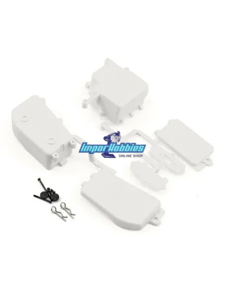 Boitier recepteur et batterie blanc Kyosho Inferno MP9 TKI3 / TKI4 / MP10 / MP10T IFF001W - Kyosho Inferno MP9 TKI2 / TKI3 - Piè
