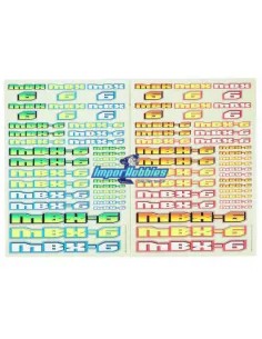 Decal Sheet (2 U.)  Mugen MBX6 E0053 - Mugen MBX6