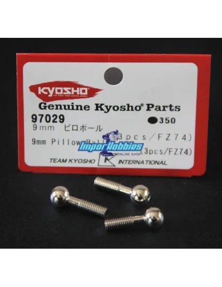 Bolas manguetas 9mm. (3 Uds.) Kyosho FW-06 / V-One 97029 - Kyosho FW-05 & FW-06 - Repuesto y opciones