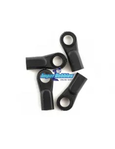 Rotulas plásticas rectas tirantes dirección (4 Uds.) Hot Bodies D815 / D817 / E817 HBC8100 - Hot Bodies D817 & D817 V2 Nitro Kit